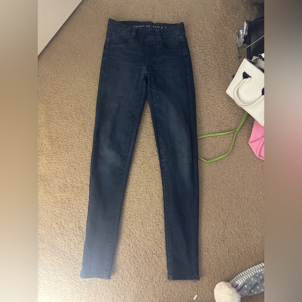 American Eagle Outfitters Women's Deep Blue Jeggings